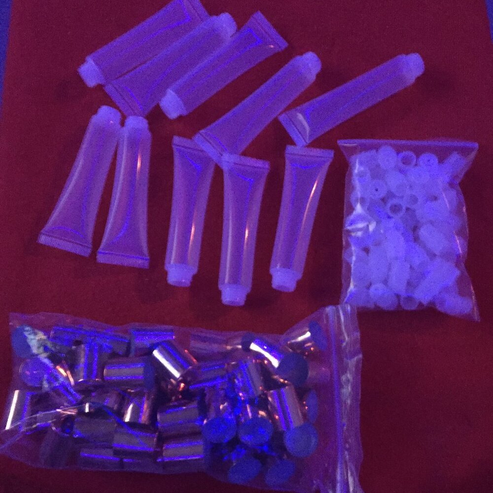 Empty lipgloss tubes